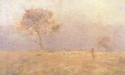 Charles conder Yarding Sheep (nn02) oil